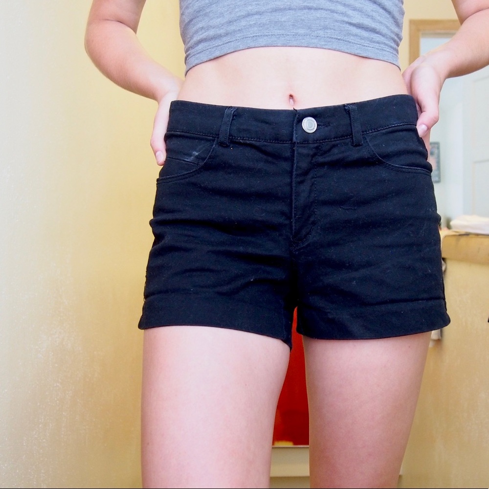 H&M Black Shorts